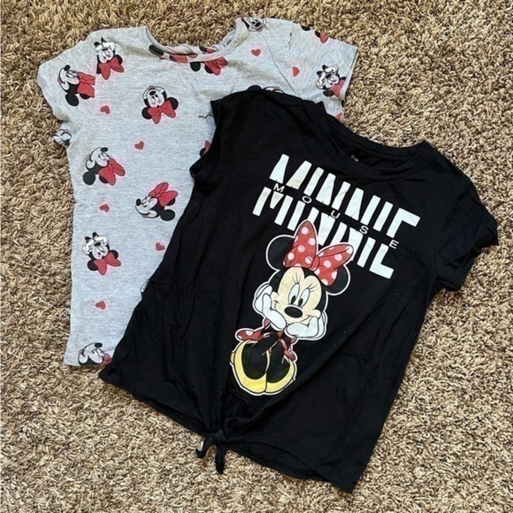 Disney Minnie Mouse Girl’s Set of T-Shirt sz L